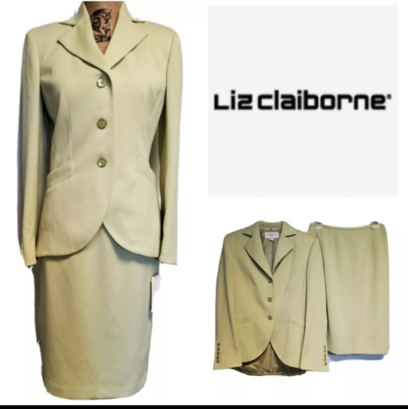 NWT LIZ CLAIBORNE SKIRT SUIT SIZE 4